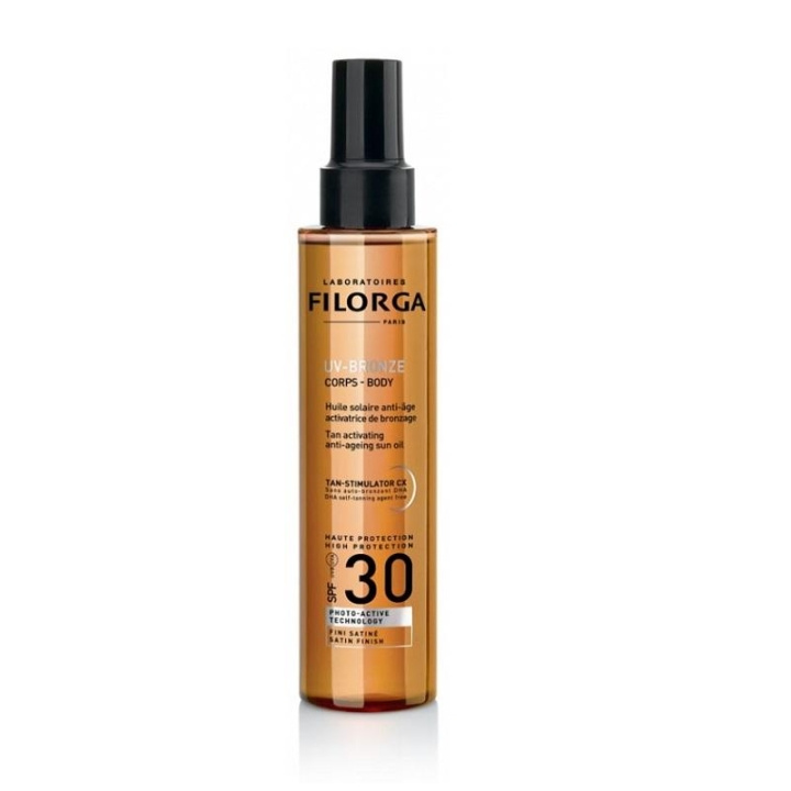 Filorga Uv-Bronze Tan Activating Anti- Ageing Sun Oil Spf30 150 ml i gruppen HELSE OG SKJØNNHET / Hudpleie / Soling / Solkrem hos TP E-commerce Nordic AB (C09423)