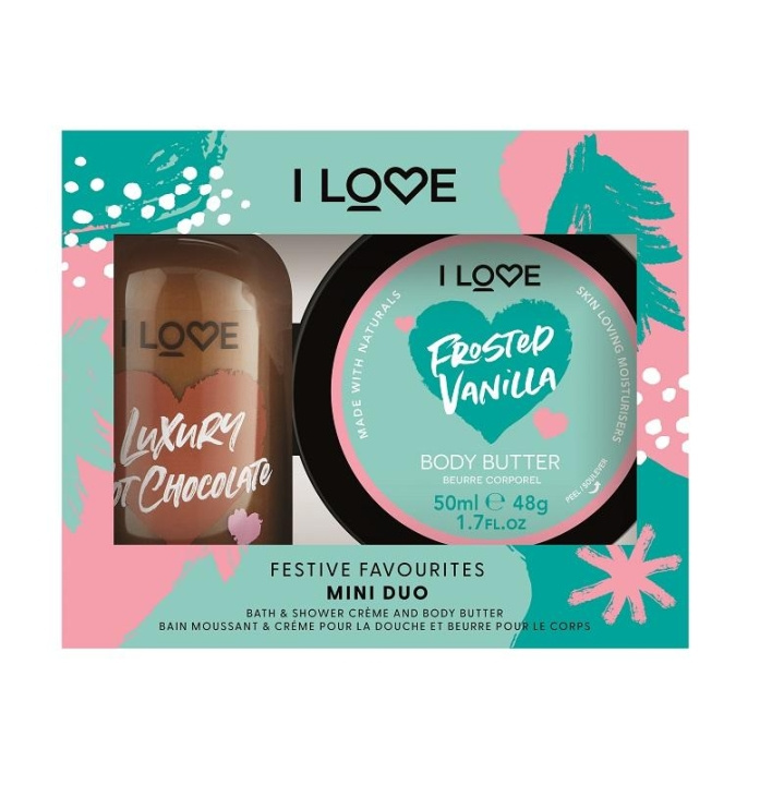 I Love... I Love Mini Duo Festive Favourites gavesett i gruppen HELSE OG SKJØNNHET / Gavesett / Gavesett for henne hos TP E-commerce Nordic AB (C09472)