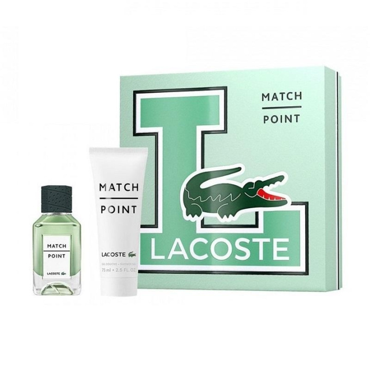 Lacoste Lacoste Gavesett Match Point Edt 50 ml + Shower Gel 75 ml i gruppen HELSE OG SKJØNNHET / Gavesett / Gavesett for ham hos TP E-commerce Nordic AB (C09483)