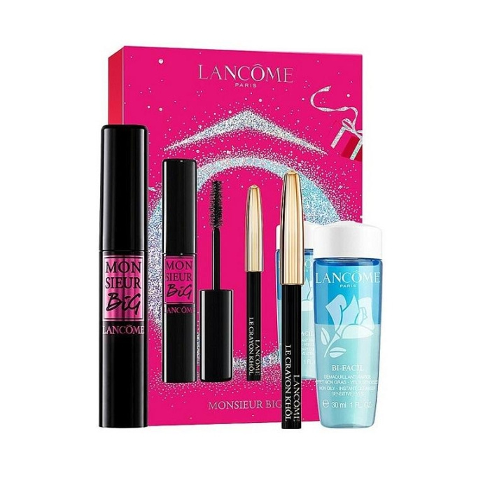 Giftset Lancome Monsieur Big Volume Mascara 10ml + Kohl Mini Pencil 0,7g + Bi Facil 30ml i gruppen HELSE OG SKJØNNHET / Makeup / Verktøy og sminkesett / Sminkesett hos TP E-commerce Nordic AB (C09500)