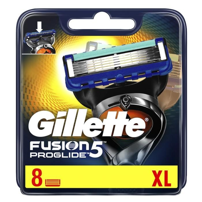 Gillette Fusion 5 Proglide-blad XL 8-pakning i gruppen HELSE OG SKJØNNHET / Hår & styling / Barbering og trimming / Barberhøvler og tilbehør hos TP E-commerce Nordic AB (C09797)