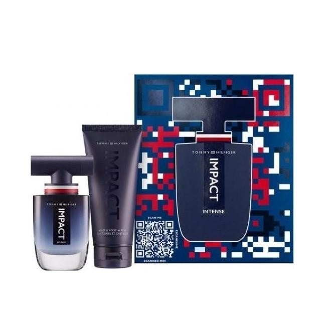 Giftset Tommy Hilfiger Impact Intense Edp 50ml + Hair And Body Wash 100ml i gruppen HELSE OG SKJØNNHET / Duft og parfyme / Parfyme / Parfyme for han hos TP E-commerce Nordic AB (C09862)