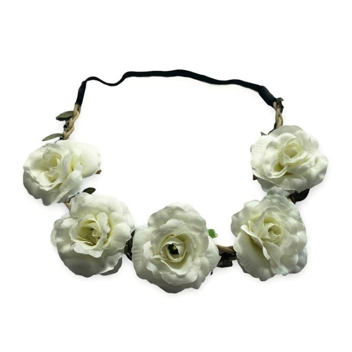 Hårband Hårbånd Blossom - Off White i gruppen HELSE OG SKJØNNHET / Hår & styling / Hårtilbehør hos TP E-commerce Nordic AB (C09883)