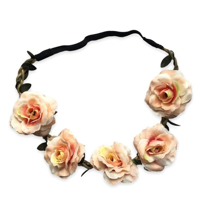 Hårband Hårbånd Blossom - Fersken i gruppen HELSE OG SKJØNNHET / Hår & styling / Hårtilbehør hos TP E-commerce Nordic AB (C09884)