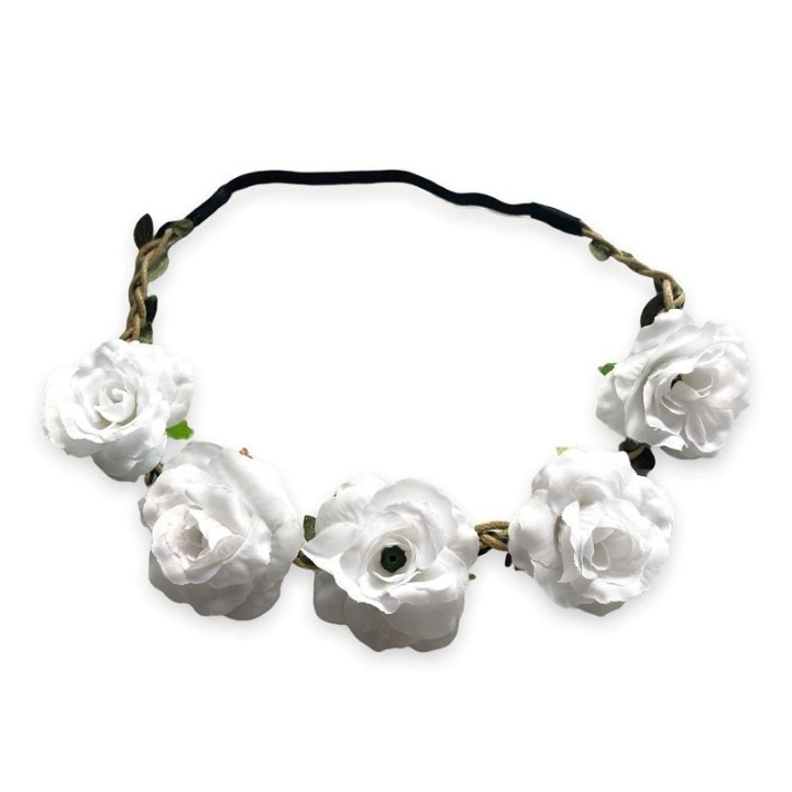 Hairband Blossom - White i gruppen HELSE OG SKJØNNHET / Hår & styling / Hårtilbehør hos TP E-commerce Nordic AB (C09887)