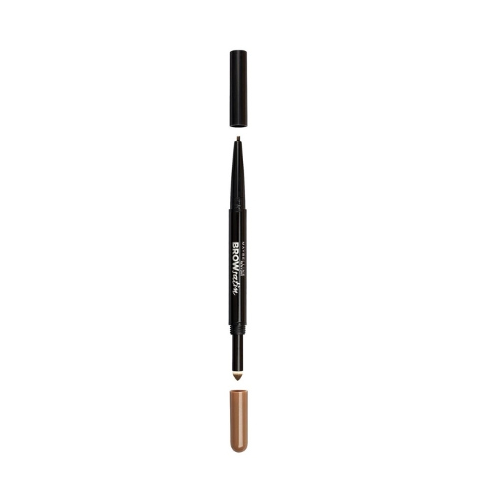 Maybelline Brow Satin Duo Pencil Medium Brown i gruppen HELSE OG SKJØNNHET / Makeup / Øyne og øyebryn / Øyenbrynspenn hos TP E-commerce Nordic AB (C09970)