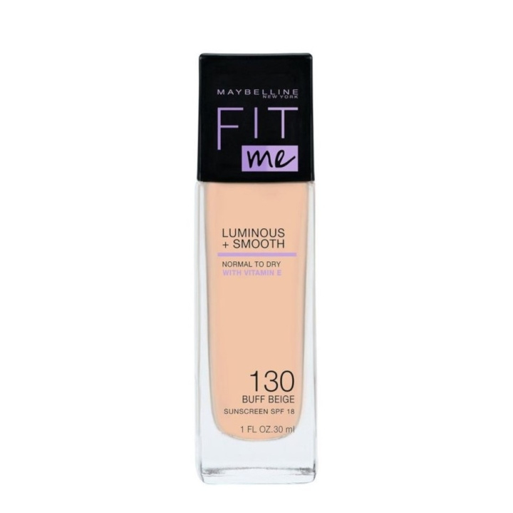 Maybelline Fit Me Luminous + Smooth Foundation - 130 Buff Beige i gruppen HELSE OG SKJØNNHET / Makeup / Makeup ansikt / Foundation hos TP E-commerce Nordic AB (C10124)