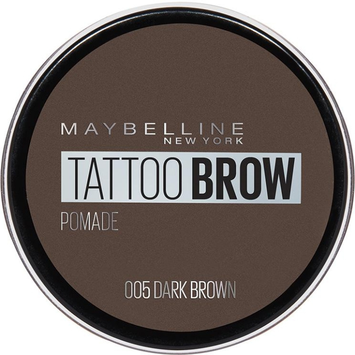 Maybelline Tattoo Brow Pomade 05 Mørkebrun i gruppen HELSE OG SKJØNNHET / Makeup / Øyne og øyebryn / Øyenbrynssett hos TP E-commerce Nordic AB (C10134)