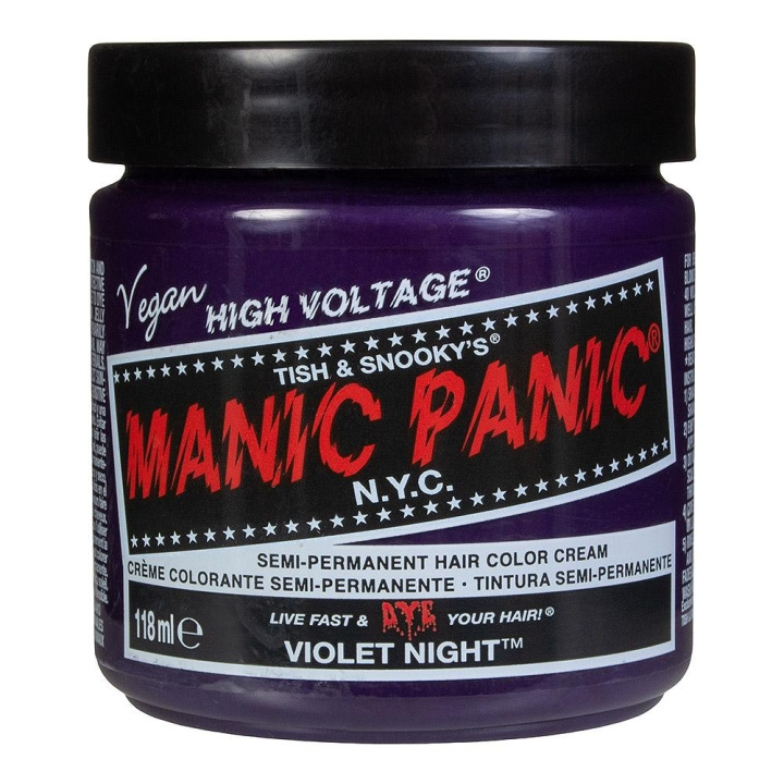 Manic Panic Classic Cream Violet Night 118 ml i gruppen HELSE OG SKJØNNHET / Hår & styling / Hårpleie / Hårfarge / Hårfarge & Fargebombe hos TP E-commerce Nordic AB (C10224)