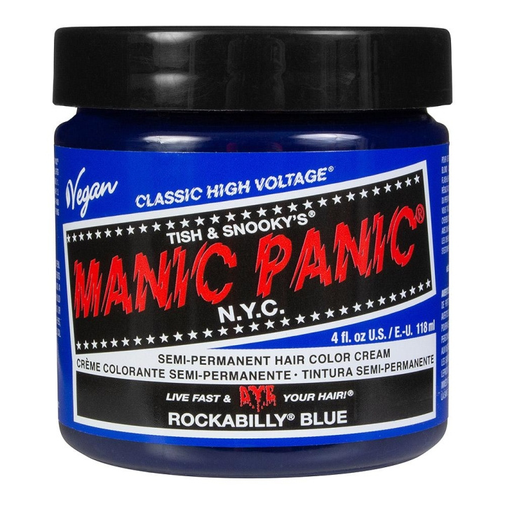 Manic Panic Classic Cream Rockabilly Blue i gruppen HELSE OG SKJØNNHET / Hår & styling / Hårpleie / Hårfarge / Hårfarge & Fargebombe hos TP E-commerce Nordic AB (C10227)