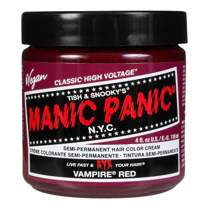 Manic Panic Classic Cream Vampire Red i gruppen HELSE OG SKJØNNHET / Hår & styling / Hårpleie / Hårfarge / Hårfarge & Fargebombe hos TP E-commerce Nordic AB (C10237)