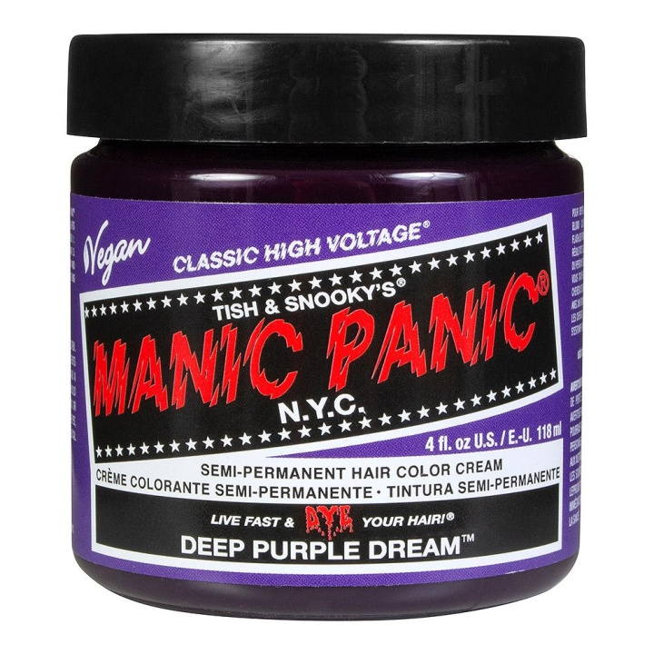 Manic Panic Classic Cream Deep Purple Dream i gruppen HELSE OG SKJØNNHET / Hår & styling / Hårpleie / Hårfarge / Hårfarge & Fargebombe hos TP E-commerce Nordic AB (C10240)