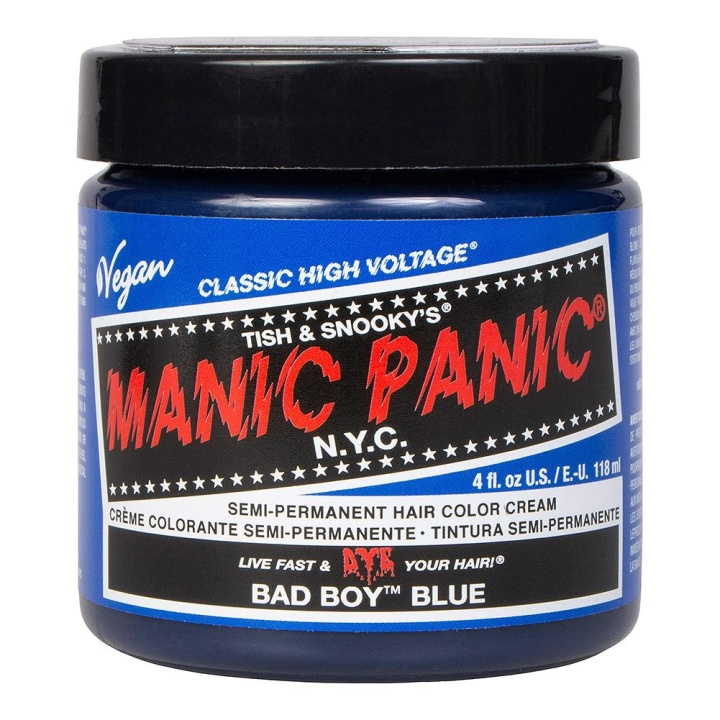 Manic Panic Classic Cream Bad Boy Blue i gruppen HELSE OG SKJØNNHET / Hår & styling / Hårpleie / Hårfarge / Hårfarge & Fargebombe hos TP E-commerce Nordic AB (C10241)