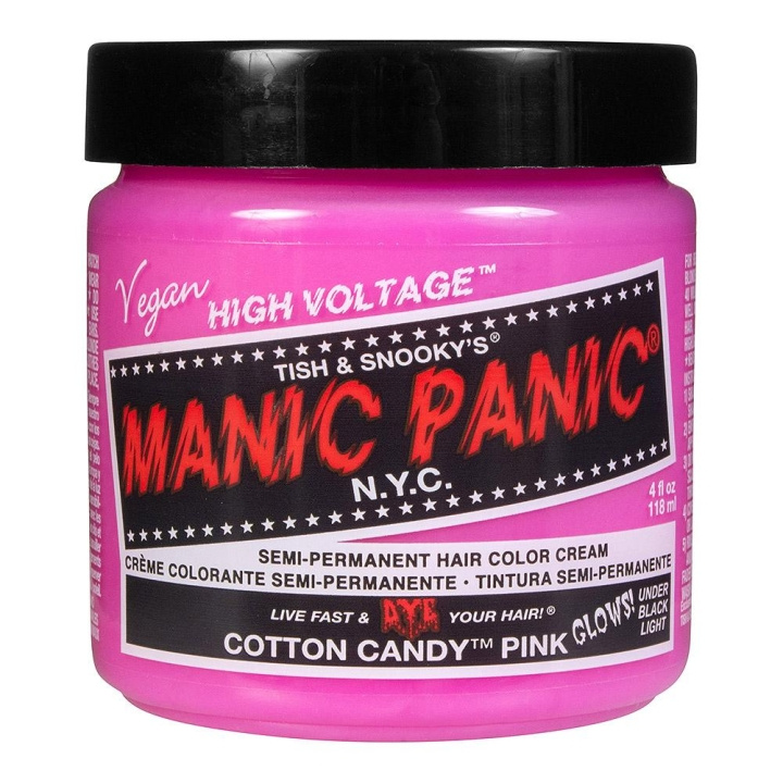 Manic Panic Classic Cream Cotton Candy Pink 118 ml i gruppen HELSE OG SKJØNNHET / Hår & styling / Hårpleie / Hårfarge / Hårfarge & Fargebombe hos TP E-commerce Nordic AB (C10249)