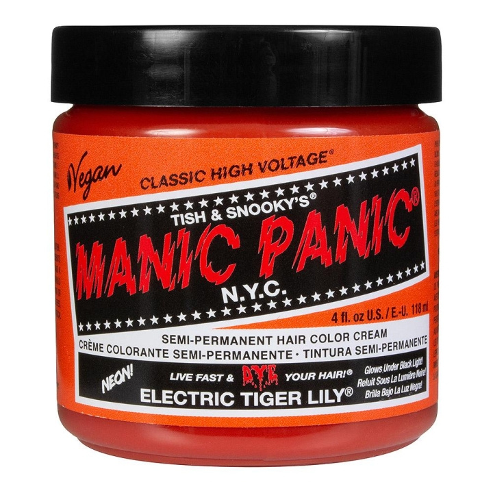 Manic Panic Classic Cream Electric Tiger Lily i gruppen HELSE OG SKJØNNHET / Hår & styling / Hårpleie / Hårfarge / Hårfarge & Fargebombe hos TP E-commerce Nordic AB (C10251)