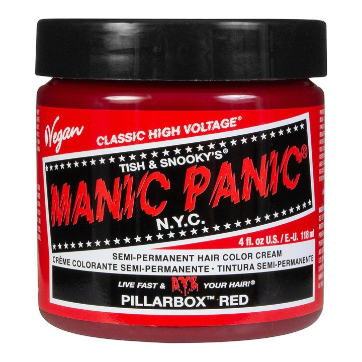 Manic Panic Classic Cream Pillarbox Red 118 ml i gruppen HELSE OG SKJØNNHET / Hår & styling / Hårpleie / Hårfarge / Hårfarge & Fargebombe hos TP E-commerce Nordic AB (C10257)