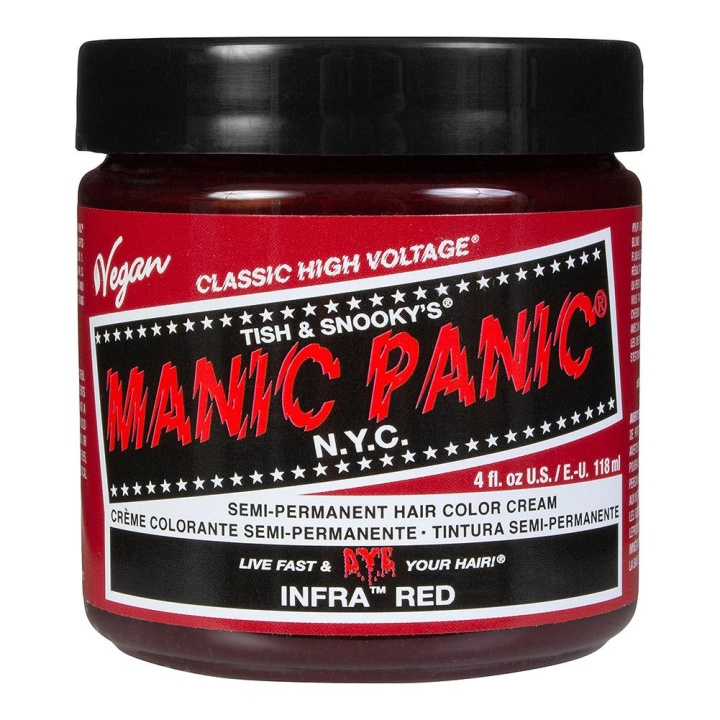 Manic Panic Classic Cream Infra Red 118 ml i gruppen HELSE OG SKJØNNHET / Hår & styling / Hårpleie / Hårfarge / Hårfarge & Fargebombe hos TP E-commerce Nordic AB (C10258)