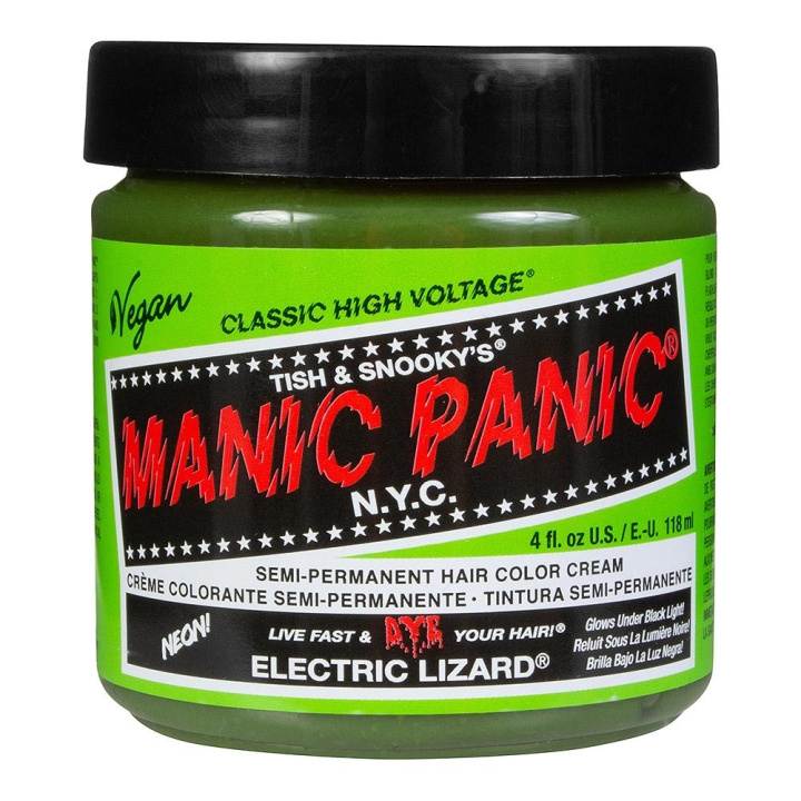 Manic Panic Classic Cream Electric Lizard i gruppen HELSE OG SKJØNNHET / Hår & styling / Hårpleie / Hårfarge / Hårfarge & Fargebombe hos TP E-commerce Nordic AB (C10260)