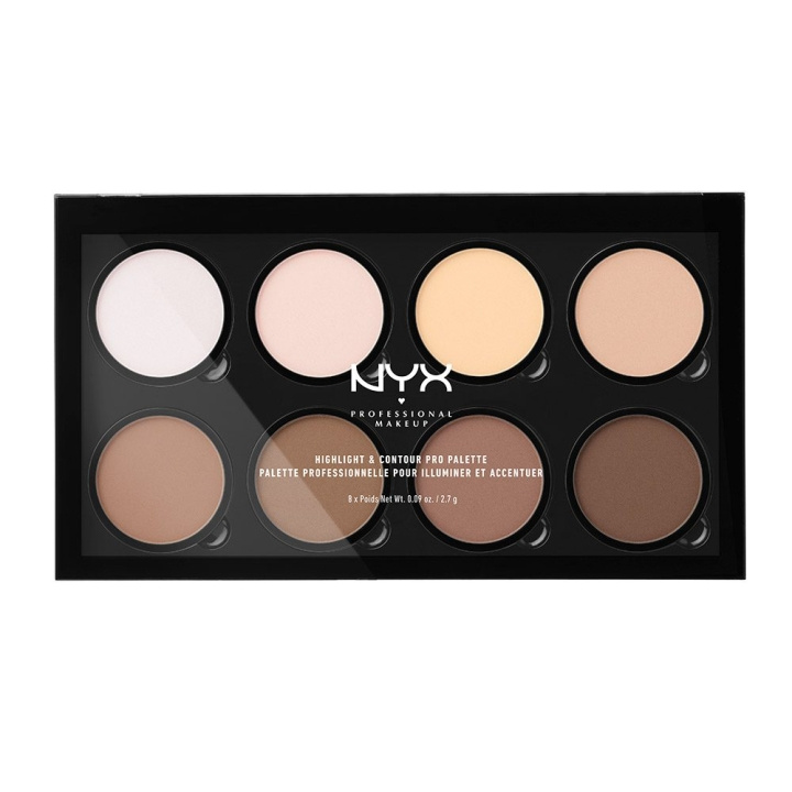 NYX PROF. MAKEUP Highlight & Contour Pro Palette i gruppen HELSE OG SKJØNNHET / Makeup / Makeup ansikt / Contour/Highlight hos TP E-commerce Nordic AB (C10289)