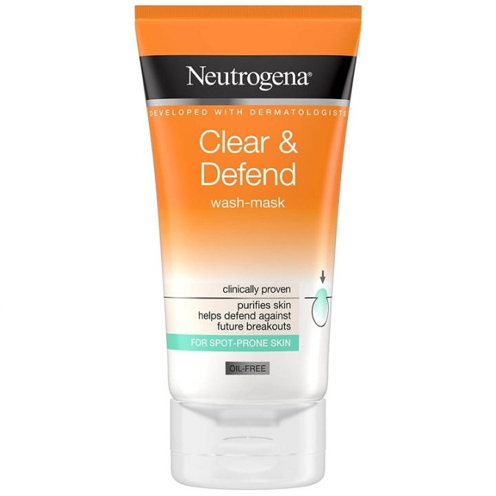 Neutrogena Clear & Defend Wash-Mask 150 ml i gruppen HELSE OG SKJØNNHET / Hudpleie / Ansikt / Rengjøring hos TP E-commerce Nordic AB (C10407)