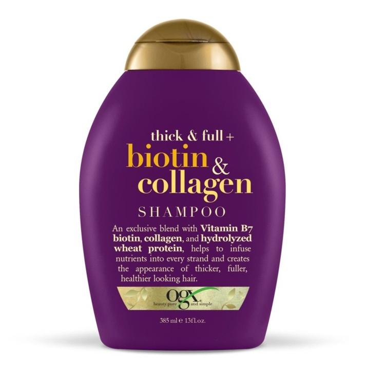 OGX Thick & Full Biotin & Collagen Shampoo 385ml i gruppen HELSE OG SKJØNNHET / Hår & styling / Hårpleie / Sjampo hos TP E-commerce Nordic AB (C10577)