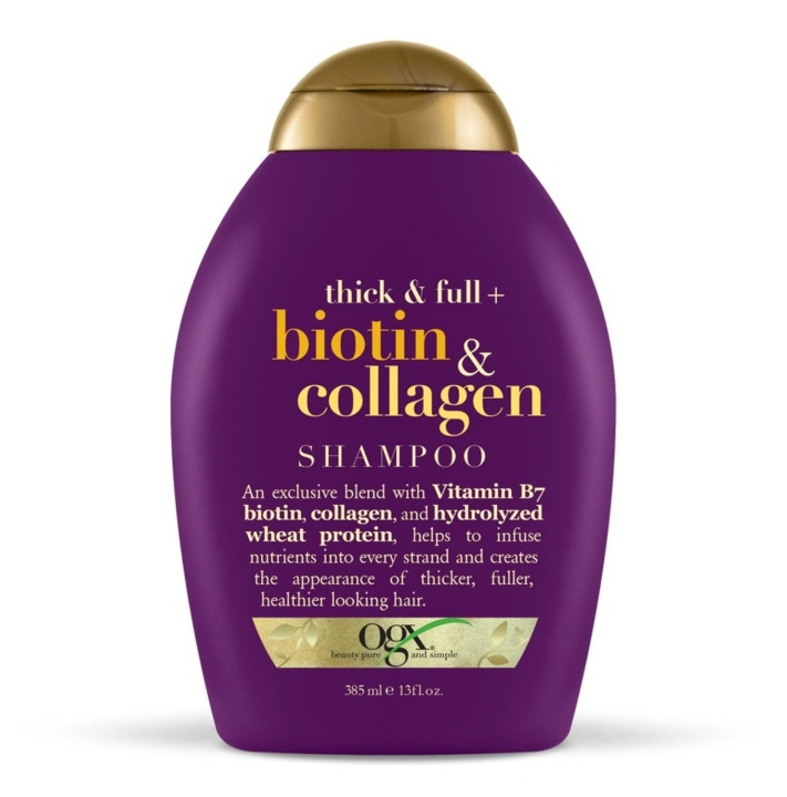 OGX Thick & Full Biotin & Collagen Shampoo 385 ml i gruppen HELSE OG SKJØNNHET / Hår & styling / Hårpleie / Sjampo hos TP E-commerce Nordic AB (C10577)