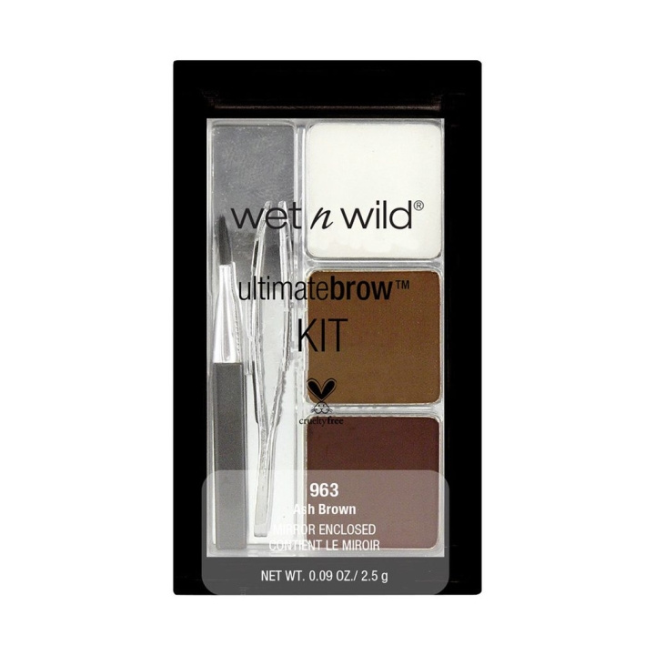 Wet n Wild Color Icon Brow Kit - Ash Brown 2,5g i gruppen HELSE OG SKJØNNHET / Makeup / Øyne og øyebryn / Øyenbrynssett hos TP E-commerce Nordic AB (C10595)