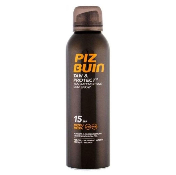 Piz Buin Tan & Protect Tan Intensifying Sun Spray SPF15 150 ml i gruppen HELSE OG SKJØNNHET / Hudpleie / Soling / Solkrem hos TP E-commerce Nordic AB (C10680)