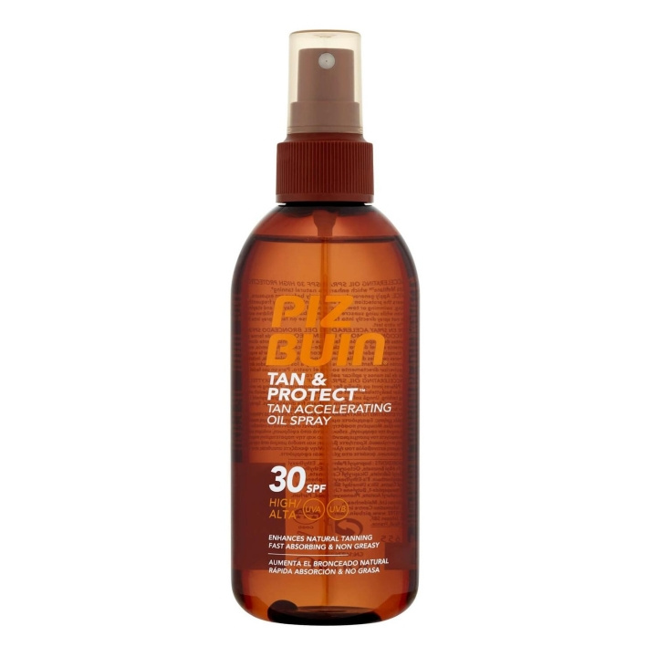 Piz Buin Tan & Protect Tan Accelerating Tan Oil Spray SPF30 150 ml i gruppen HELSE OG SKJØNNHET / Hudpleie / Soling / Solkrem hos TP E-commerce Nordic AB (C10681)