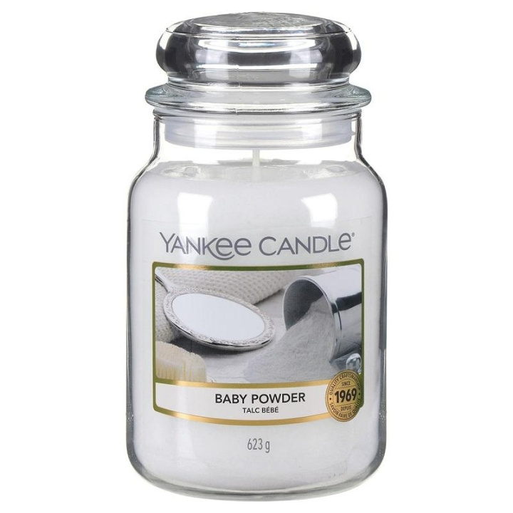 Yankee Candle Classic Large Baby Powder 623g i gruppen HELSE OG SKJØNNHET / Duft og parfyme / Andre dufter / Duftlys hos TP E-commerce Nordic AB (C10996)