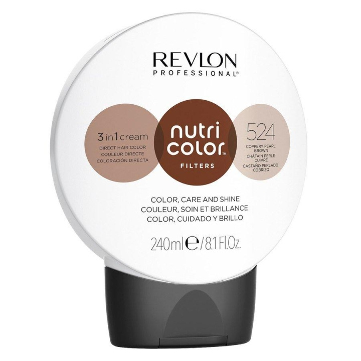 Revlon Nutri Color 524 Coppery Pearl Brown 240ml i gruppen HELSE OG SKJØNNHET / Hår & styling / Hårpleie / Hårmaske hos TP E-commerce Nordic AB (C11076)