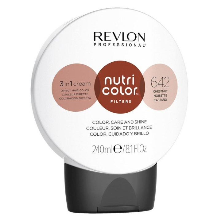 Revlon Nutri Color 642 Chestnut 240 ml i gruppen HELSE OG SKJØNNHET / Hår & styling / Hårpleie / Hårmaske hos TP E-commerce Nordic AB (C11077)