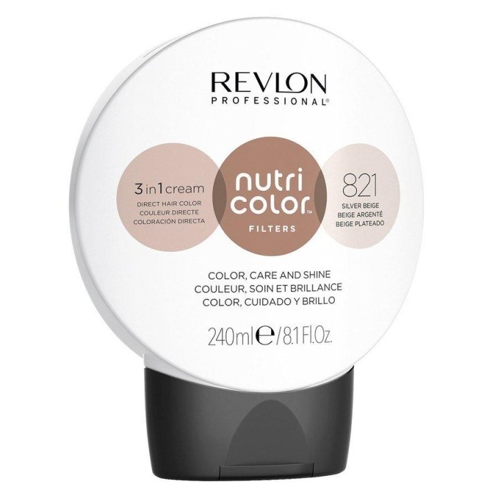 Revlon Nutri Color 821 Silver Beige 240 ml i gruppen HELSE OG SKJØNNHET / Hår & styling / Hårpleie / Hårmaske hos TP E-commerce Nordic AB (C11078)