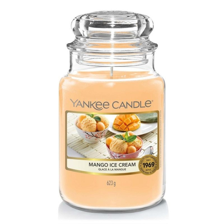 Yankee Candle Classic Large Mango Ice Cream 623g i gruppen HELSE OG SKJØNNHET / Duft og parfyme / Andre dufter / Duftlys hos TP E-commerce Nordic AB (C11204)