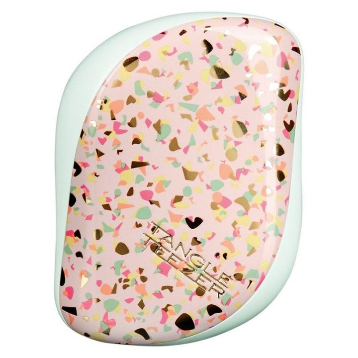 Tangle Teezer Kompakt Styler Mint Terazzo i gruppen HELSE OG SKJØNNHET / Hår & styling / Hårbørster hos TP E-commerce Nordic AB (C11324)