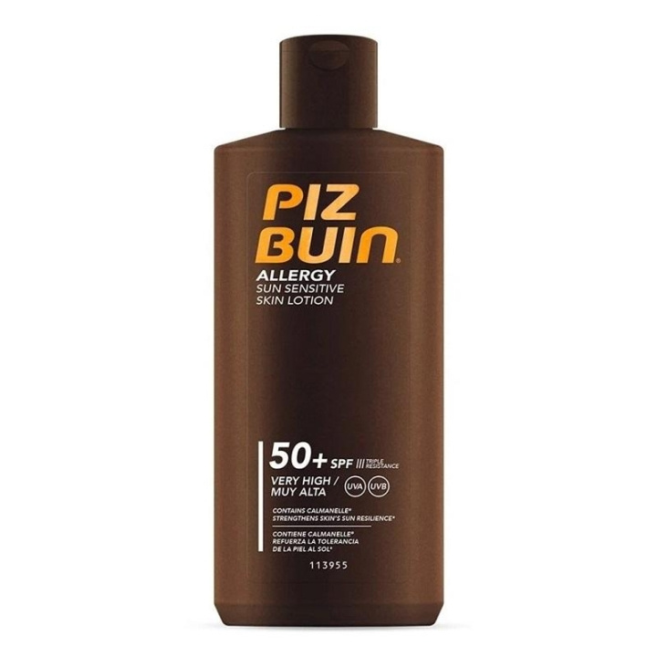 Piz Buin Allergy Sun Sensitive Skin Lotion SPF50 400 ml i gruppen HELSE OG SKJØNNHET / Hudpleie / Soling / Solkrem hos TP E-commerce Nordic AB (C11340)