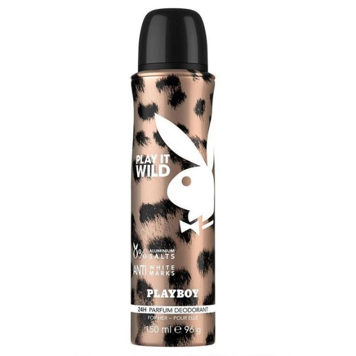 Playboy Play It Wild For Her Deo Spray 150ml i gruppen HELSE OG SKJØNNHET / Duft og parfyme / Deodorant / Deo for henne hos TP E-commerce Nordic AB (C11436)