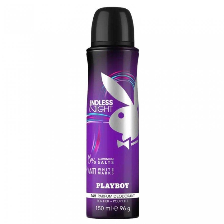 Playboy Endless Night For Her Deo Spray 150ml i gruppen HELSE OG SKJØNNHET / Duft og parfyme / Deodorant / Deo for henne hos TP E-commerce Nordic AB (C11438)