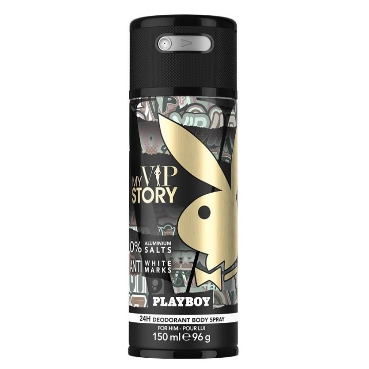 Playboy My VIP Story For Him Deo Spray 150ml i gruppen HELSE OG SKJØNNHET / Duft og parfyme / Deodorant / Deo for han hos TP E-commerce Nordic AB (C11444)
