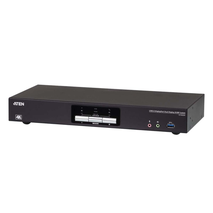 2-portars USB 3.0 4K DisplayPort KVMP™-bryter med to skjermer i gruppen Datautstyr / Kabler og adaptere / HDMI/VGA/DVI-switcher hos TP E-commerce Nordic AB (C11531)