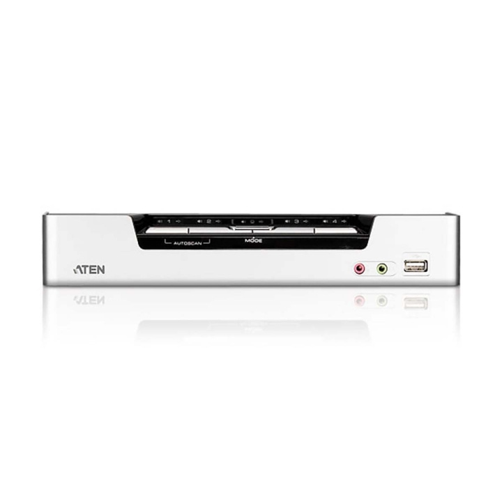 Aten CS1794 4-Port KVM Switch Sort i gruppen Datautstyr / Kabler og adaptere / HDMI/VGA/DVI-switcher hos TP E-commerce Nordic AB (C11559)