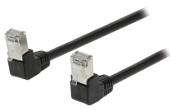 Valueline CAT5e SF/UTP Nettverkskabelen RJ45 (8P8C) Han - RJ45 (8P8C) Han 3.00 m Sort i gruppen Datautstyr / Kabler og adaptere / Nettverk / Cat5e hos TP E-commerce Nordic AB (C11566)