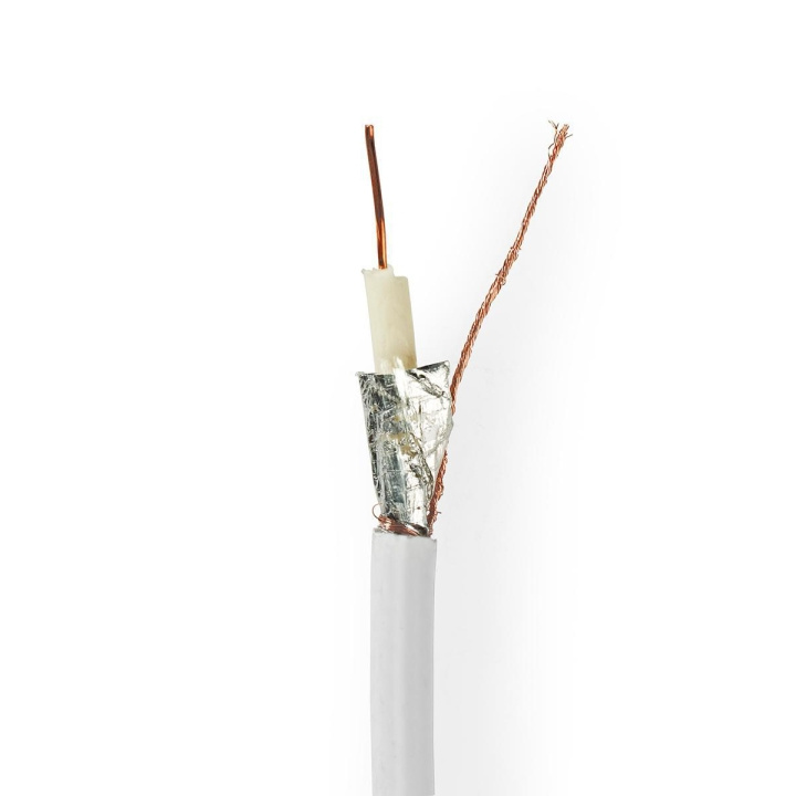 Tale Kabel på Snelle | RG6T | 75 Ohm | Dobbelt skjermet | ECA | 25.0 m | Koax | PVC | Hvit | Gaveeske i gruppen Elektronikk / Kabler og adaptere / Antennekabler og tilbehør / Antennekabler hos TP E-commerce Nordic AB (C11649)