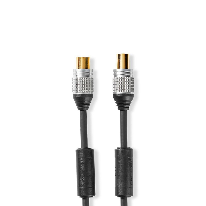 Nedis Coax Cable | IEC (Coax) Han | IEC (Coax) Hun | Gull belagt | 75 Ohm | Dobbelt skjermet | 10.0 m | Rund | PVC | Antrasitt | Muslingskjell i gruppen Elektronikk / Kabler og adaptere / Antennekabler og tilbehør / Antennekabler hos TP E-commerce Nordic AB (C11681)