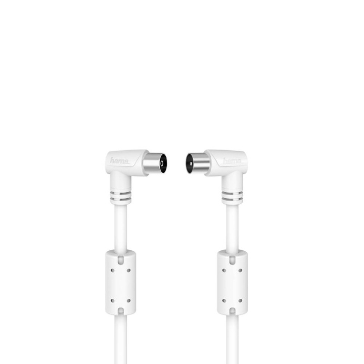 Hama Cable Antenna Angle 90dB White 1.5m i gruppen Elektronikk / Kabler og adaptere / Antennekabler og tilbehør / Antennekabler hos TP E-commerce Nordic AB (C11738)