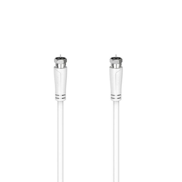 Hama Antenna Cable SAT 90dB F-F White 5.0m i gruppen Elektronikk / Kabler og adaptere / Antennekabler og tilbehør / Antennekabler hos TP E-commerce Nordic AB (C11746)