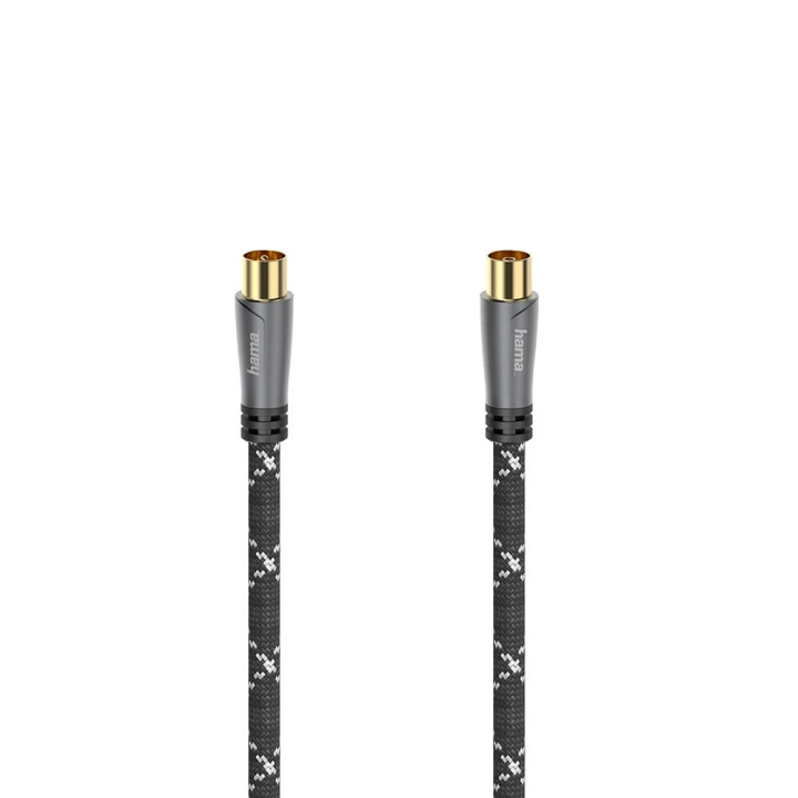 Hama Cable Antenna 120dB Black/Grey 10.0m i gruppen Elektronikk / Kabler og adaptere / Antennekabler og tilbehør / Antennekabler hos TP E-commerce Nordic AB (C11750)