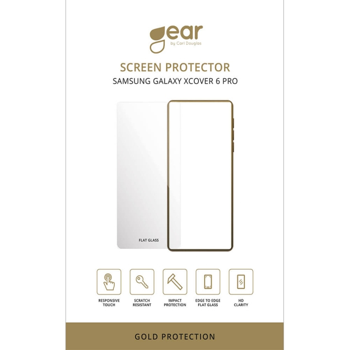 Gear Herdet Glass 2.5D Samsung Galaxy Xcover 6 Pro/7/7 Pro i gruppen SMARTTELEFON & NETTBRETT / Mobilbeskyttelse / Samsung hos TP E-commerce Nordic AB (C11828)