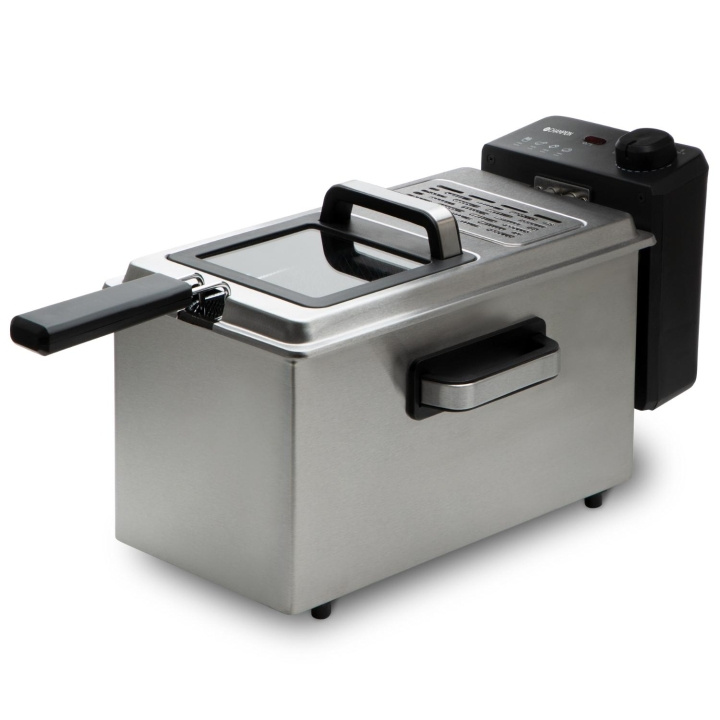Champion Frityrgryte 3,0L 2000W FR130 Rustfritt stål i gruppen HJEM, HUS OG HAGE / Husholdningsapparater / Airfryers og frityrkokere hos TP E-commerce Nordic AB (C11847)