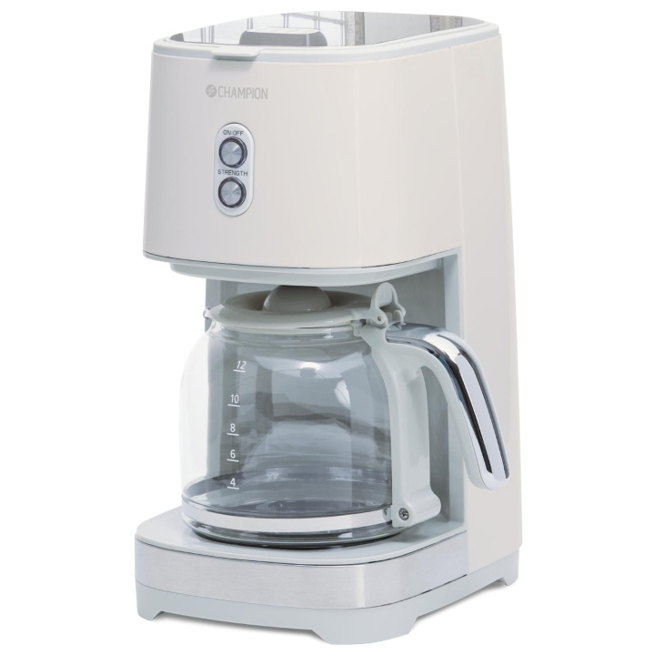 Champion 12-koppers/1,5 liters kaffetrakter KB610 Creme White Series i gruppen HJEM, HUS OG HAGE / Husholdningsapparater / Kaffe og espresso / Kaffetraktere hos TP E-commerce Nordic AB (C11851)